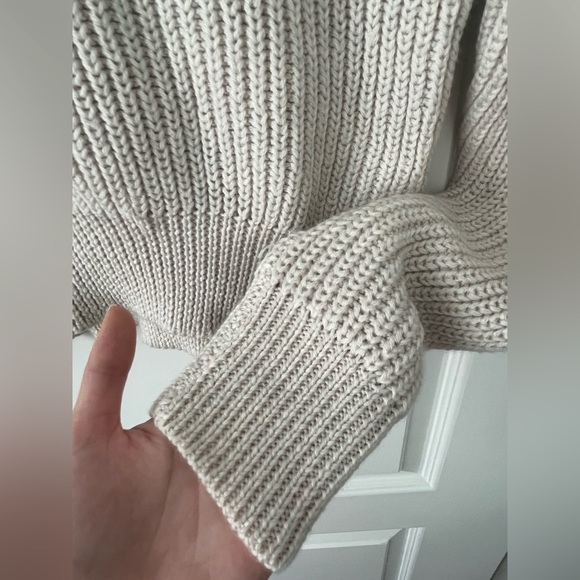 Aritzia Wilfred Cream Merino Wool Turtleneck Montpellier Sweater - Picture 10 of 13